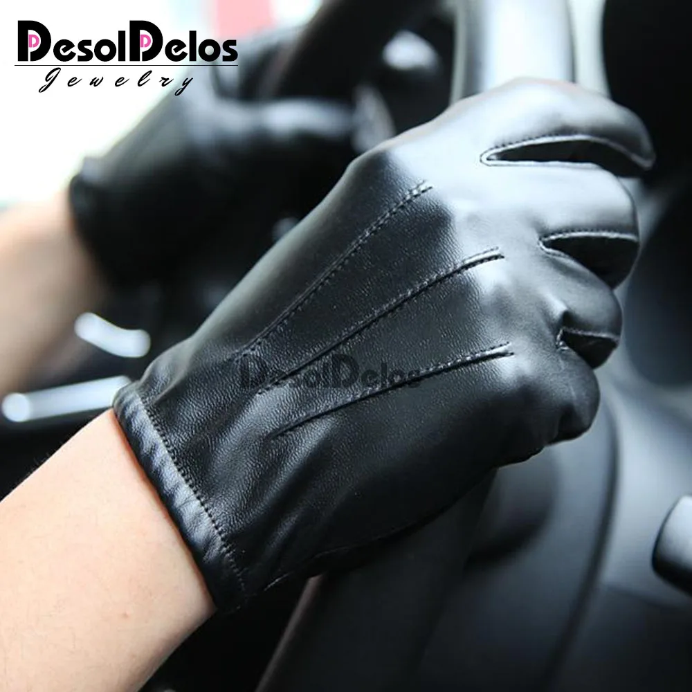 

2023 Hot Guantes Tactil Glove Women Touched Screen Gloves Men Leather gloves Autumn Winter Full Finger Unisex luvas