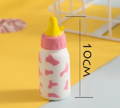 10cm milk bottle Kawaii Squishe Jumbo squishy Donut антистрессовая игрушка Squishy медленно поднимающаяся снятие стресса Новинка кляп игрушки гаджет антистресс брелок - Цвет: 10cm milk bottle