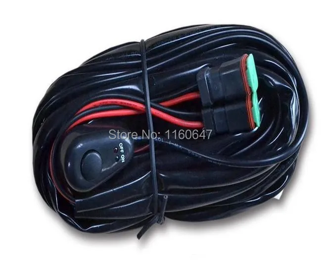 2 М Расширенный Переключатель Реле Жгута Проводов Кабель для LED Свет работы Бар HID