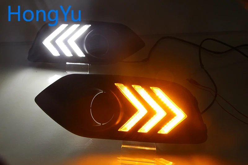Для Honda HRV HR-V 2018 2019 Vezel дневные ходовые огни Светодиодный ные ДХО Противотуманные