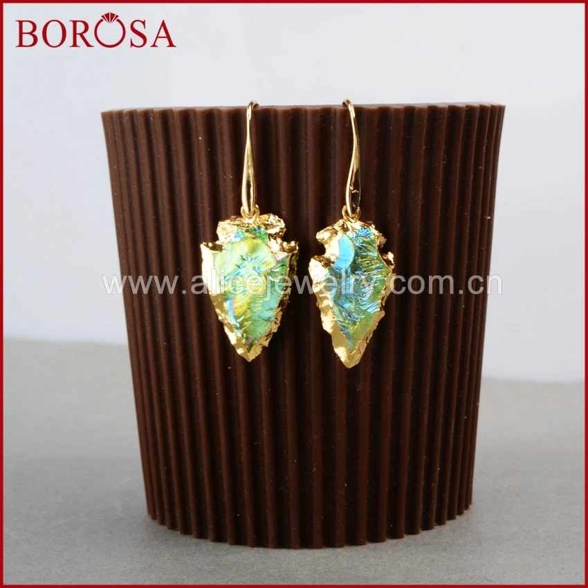 BOROSA 5 шт. бесплатная доставка Φ кварцевые наконечники очаровательные серьги