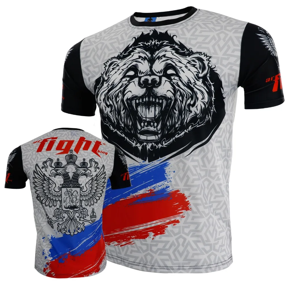 Мужской Гигантский крест графический дизайнер боксерские майки muay thaijiu jitsu сауна костюм Рашгард ММА футболка король бокс ММА рубашки