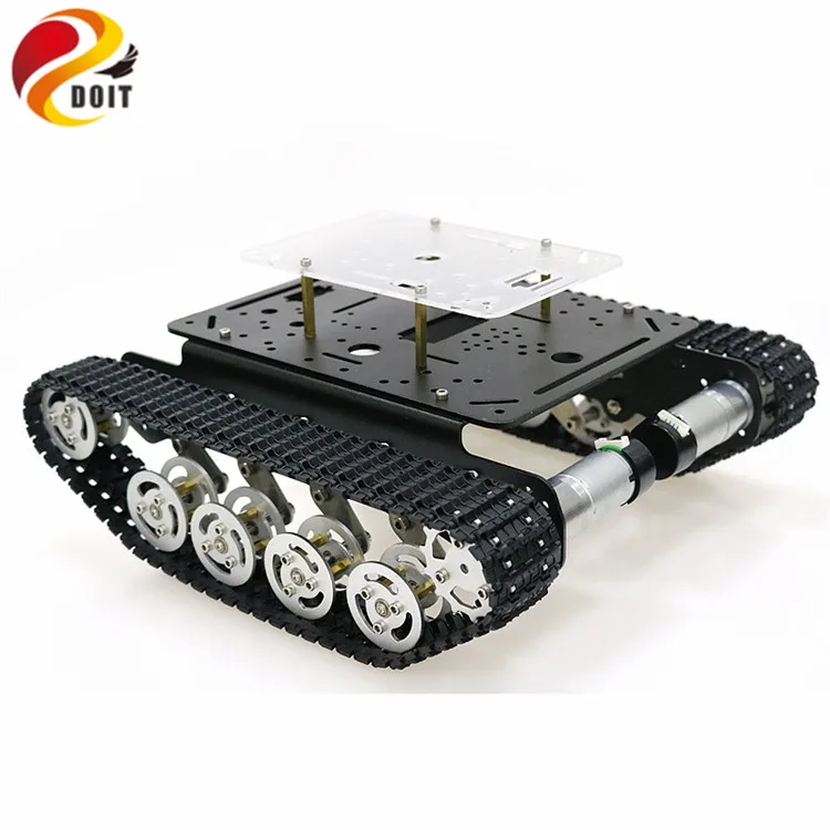 Амортизатор RC металлический робот танк шасси автомобиля гусеничный трактор гусеничный автомобиль обучающий edual комплект для arduino