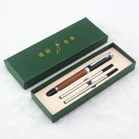 jinhao 8802 redwood roller ball pen with writing gift set