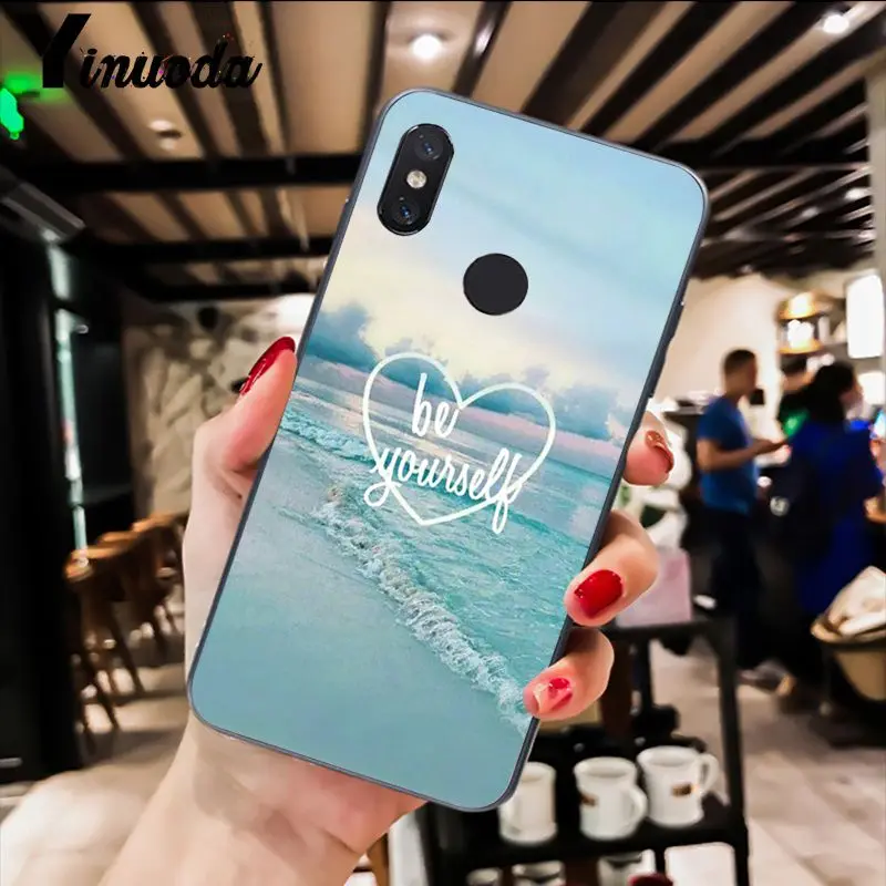 Чехол для телефона Yinuoda Be Yourself с цитатами и ароматическими цветами Xiaomi Redm4X 6A 5A 7A