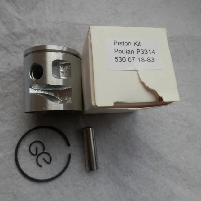 PISTON KIT CS340 цилиндр комплект хромированное покрытие для McCULLOCH CS360 CS360T CS400T CS420T бензопила ZYLINDER поршневое кольцо булавки зажимы в сборе - Цвет: PISTON KIT