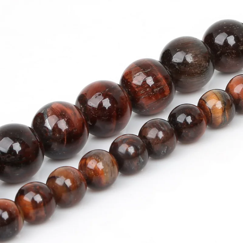 Круглые полудрагоценные бусины NiceBeads 8 мм 10 12 тигровый глаз | Украшения и