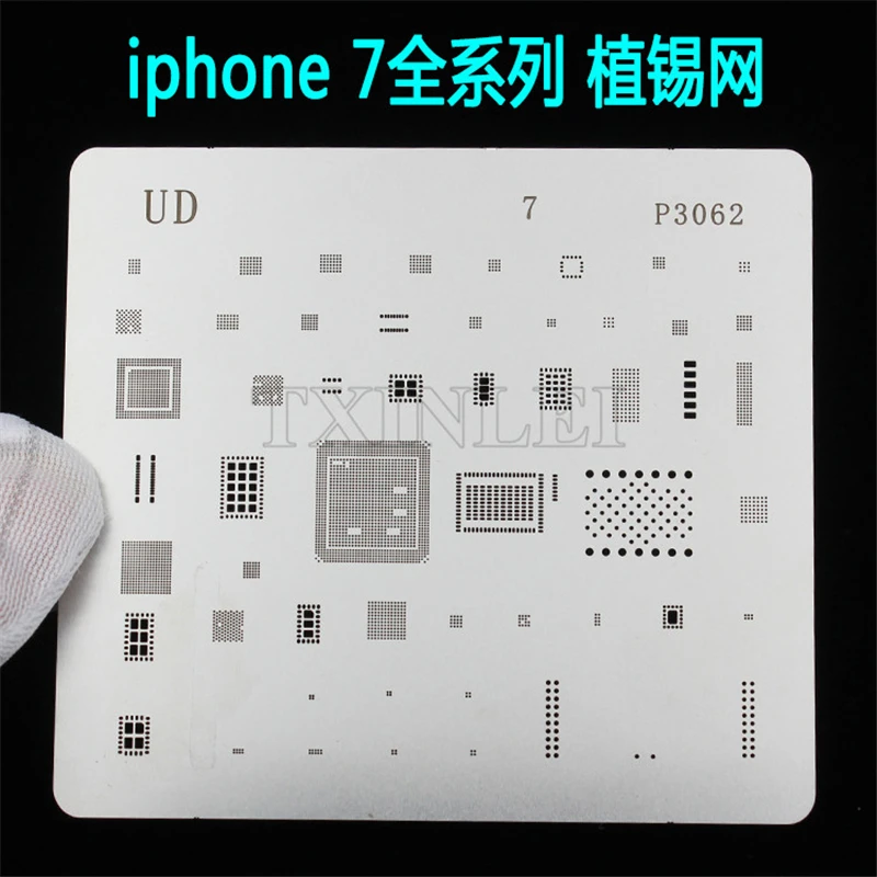 IC ремонт BGA паяльная трафареты для реболлинга Iphone 4 4s 5 5S 6S 6 Plus 7 + шаблон мобильный