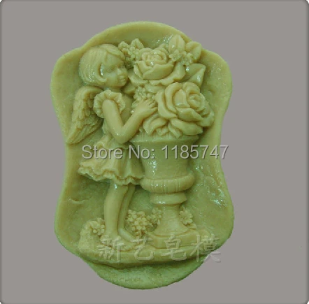 Лидер продаж! Новое поступление форма для мыла ручной работы angel girl с цветком
