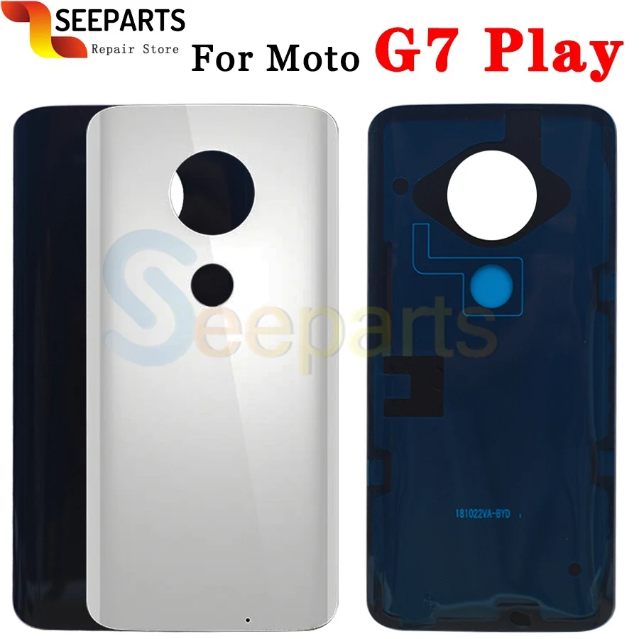 Задняя крышка батарейного отсека для Moto G7 задняя панель Plus корпус Play запасная