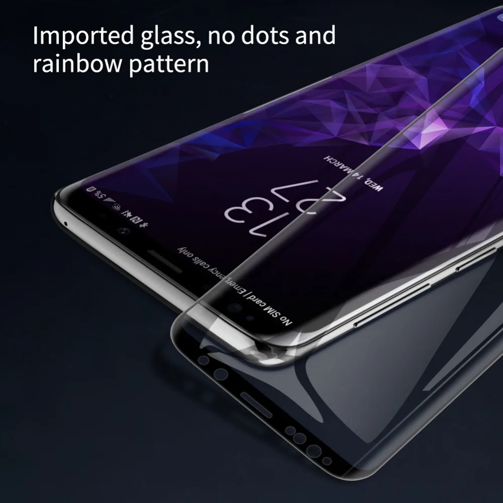 Для samsung Galaxy S9 стекло 3D DS+ Max полное покрытие закаленное стекло протектор экрана с закругленными краями для samsung S9 Nilkin HD стеклянная плёнка