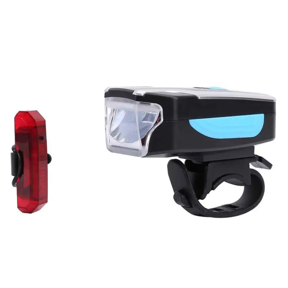 Передний и задний фонарь для велосипеда светодиодный с зарядкой через USB