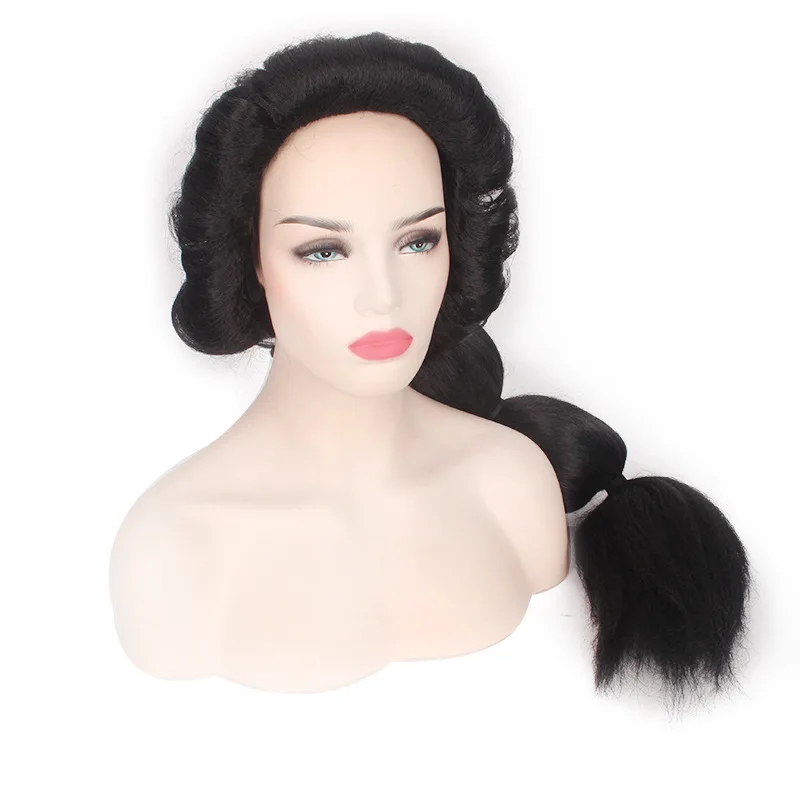 Аладдин и волшебная лампа Жасмин Принцесса Косплей Длинные черные термостойкие