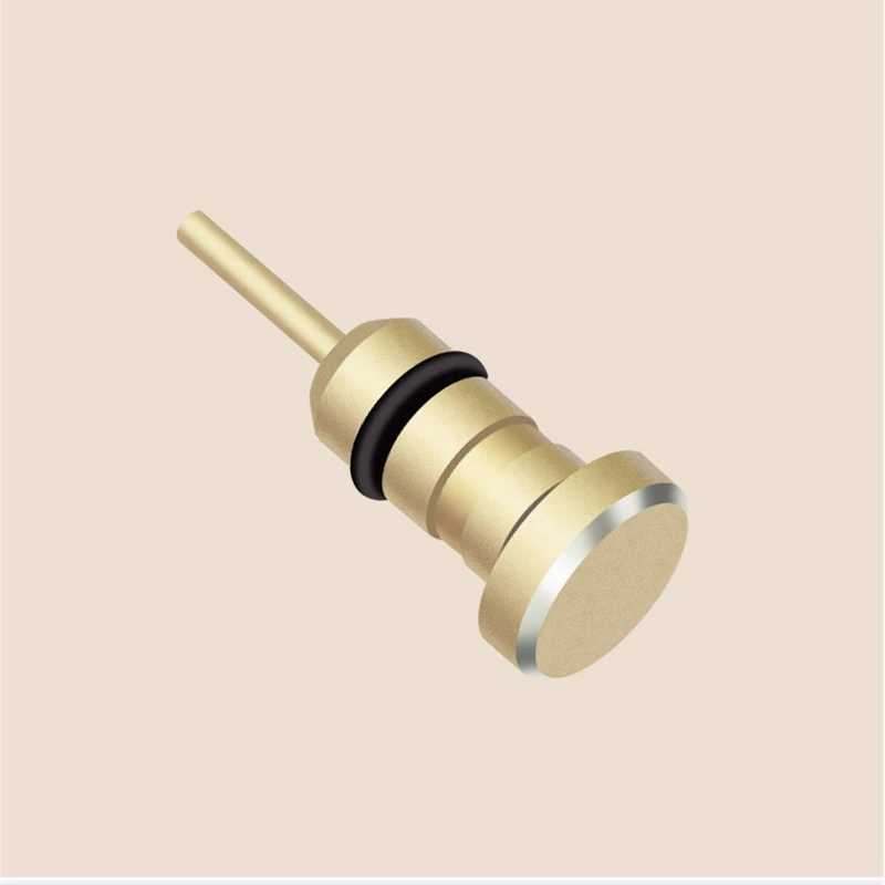Metal Phone 2 in 1 Sim Card Tray Eject Pin Tool &amp 3.5mm Earphone Jack Dust Plug Dustproof Cap Gadget For iPhone 66s 5s xiaomi#15 |