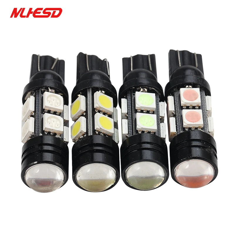 10 шт. T10 8SMD 5050 1 5 Вт 8 светодио дный объектив W5W высокое Мощность индикация
