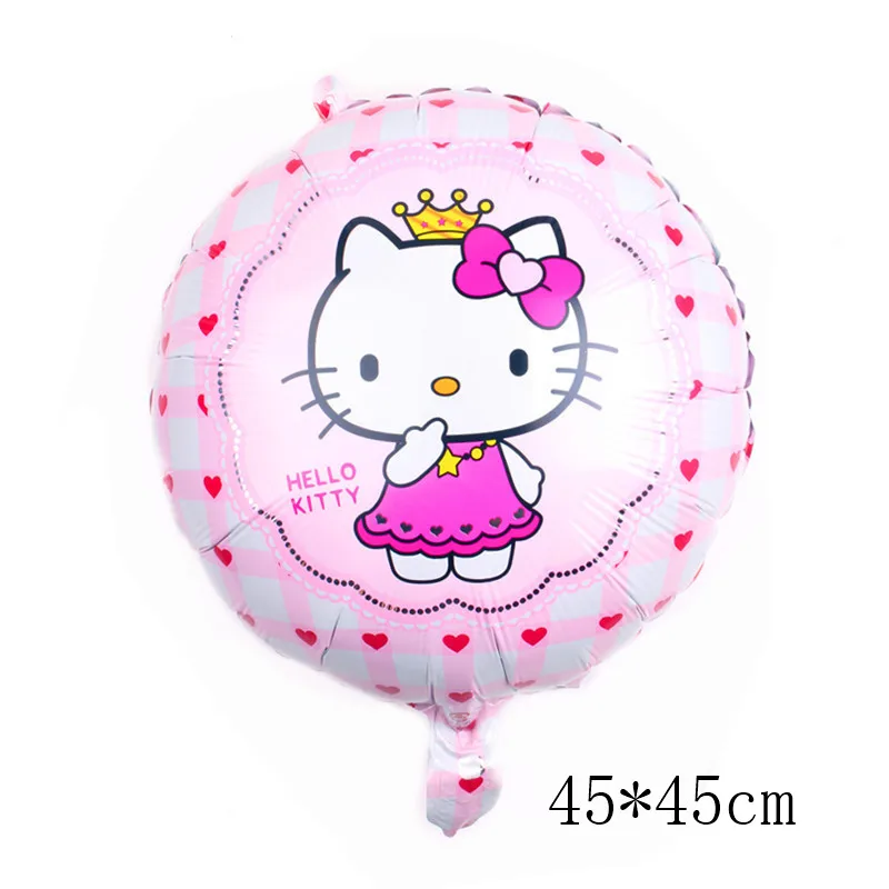 5 шт./лот, гелиевые шары из фольги с рисунком hello kitty, праздничные шарики для свадебного украшения, игрушки для детей