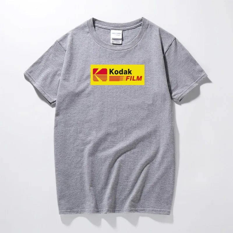 2018 Летняя мужская и женская футболка в Корейском стиле ретро свободная Kodak с