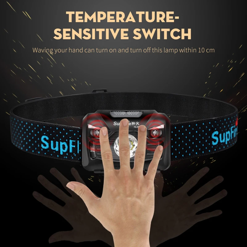 Фар лампе Фронтале Linterna Led Supfire HL06 фары головного света Кемпинг лампа де Кабеза