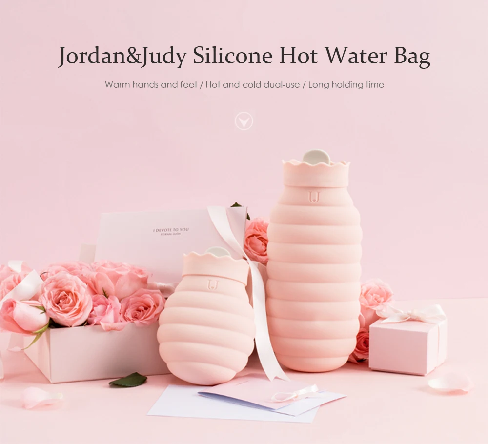 Xiaomi Jodan Judy 313/620 мл сумка для горячей воды Микроволновая печь нагревательная силиконовая бутылка зимний нагреватель с трикотажной крышкой