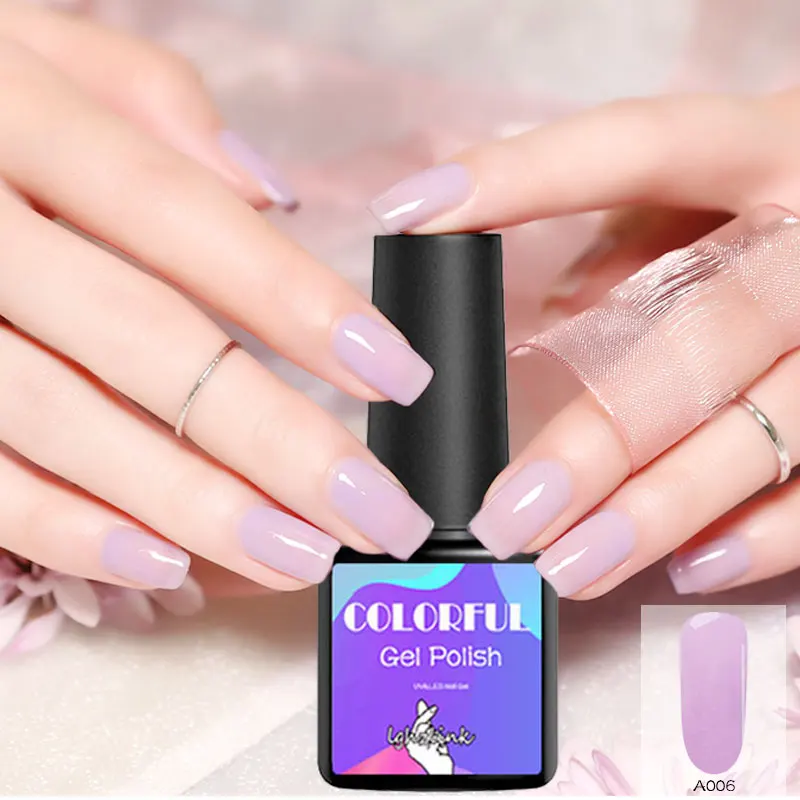 8 мл Новый долговечный Гель лак для ногтей Soak Off UV светодио дный Led Lucky Colorful Nails Art 54