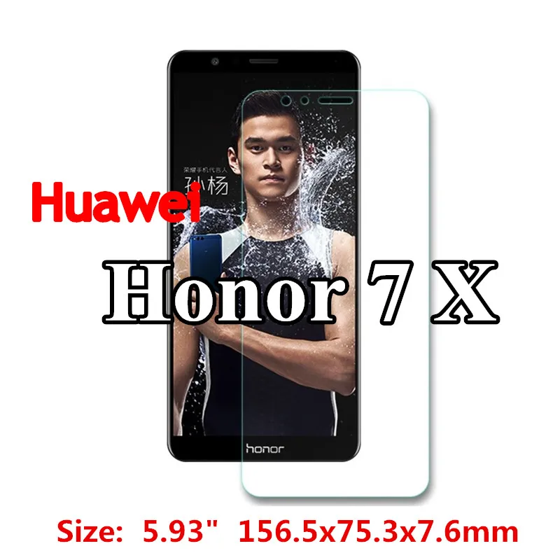 Закаленное стекло для huawei Honor 7X Защитная пленка экрана смартфона на мобильный