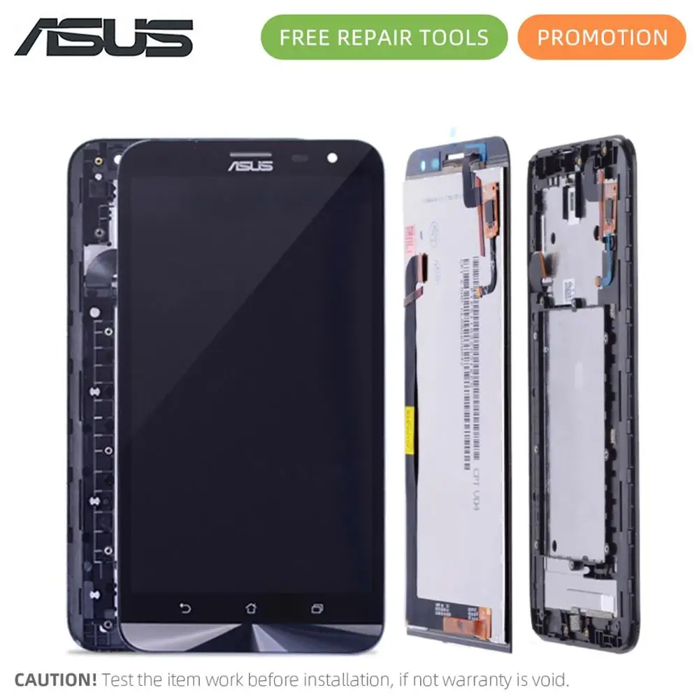 Дисплей для ASUS ZenFone 2 Laser ZE600KL LCD в сборе с тачскрином на рамке Оригинал черный|lcd