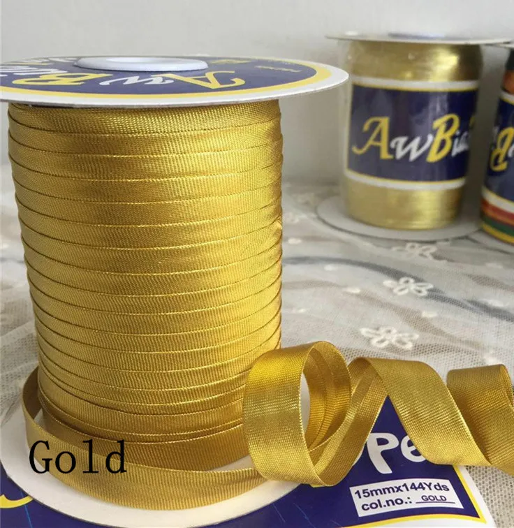 Металлическая лента для переплетения 5/8 дюйма (15 мм) X65Yards/Roll AW бренд ручной работы