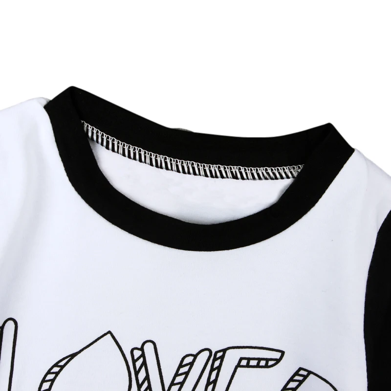 Retail 2017 Brand Letter Print Kids Clothes Sets Baby Boy T-shirt + Pants Clothing Newborn Cotton Sport Suits DS40 |