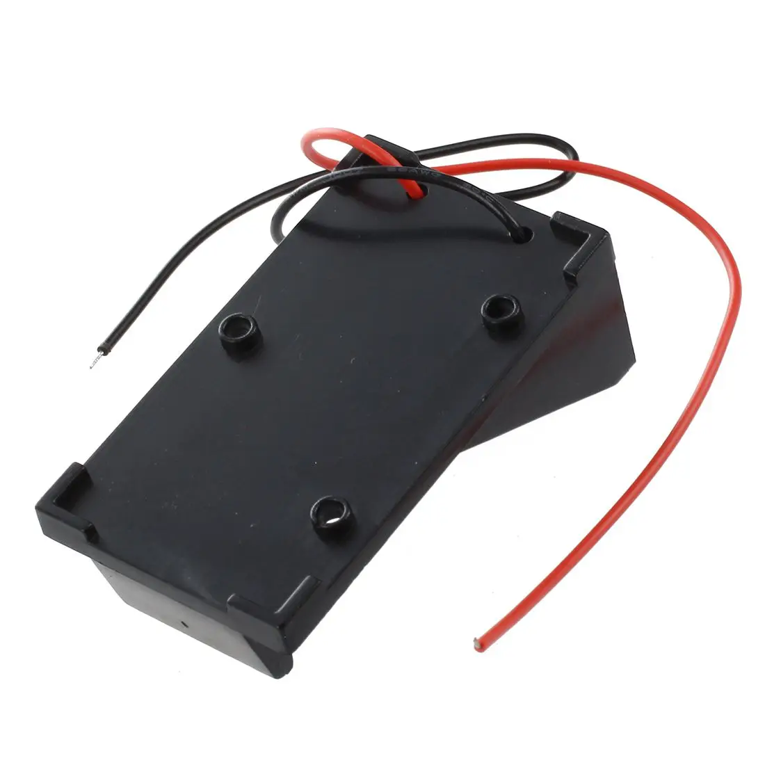 SCLS Новый 2 шт черный пластик 9V батарея держатель корпус коробка w Проводные
