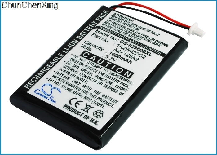 Cameron Sino 1600 мАч батарея PW029123 для BTI GPS GAR3200 1A2W423C2 A2X128A2 Garmin iQue 3200 3600 3600a|Цифровые