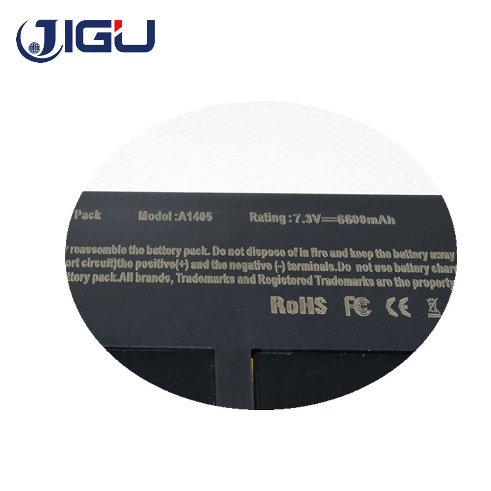 Новый аккумулятор JIGU для Apple MacBook Air 13 &quotA1405 MC503 MC504 MC504LLA A1369 2011 020 7379 A 2ICP4/68/111 2|battery for