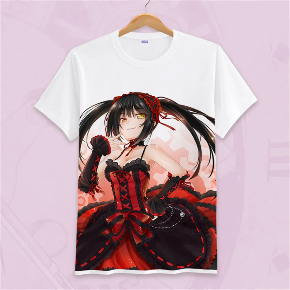 Футболка Coolprint с изображением аниме футболки короткими рукавами в мультистиле