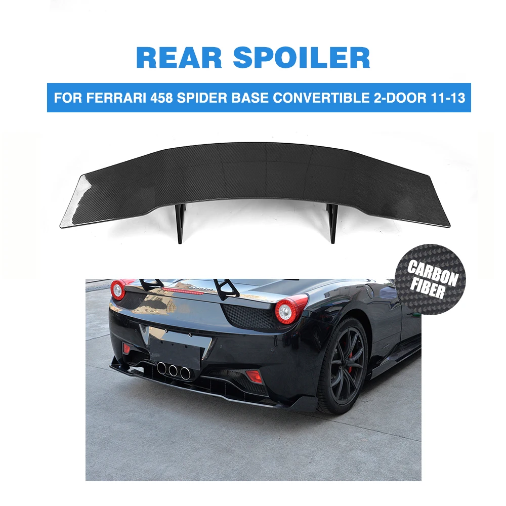 Углеродное волокно задний багажник высокого спойлер крыло загрузки губ Для