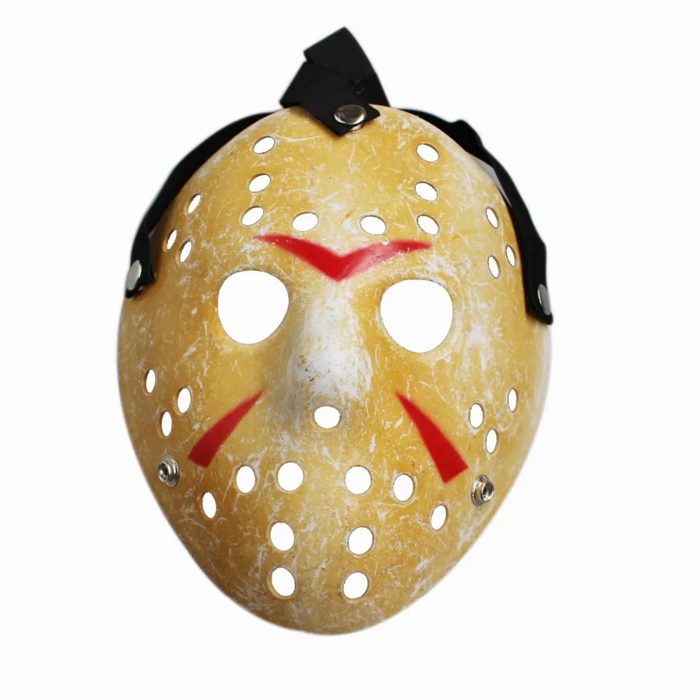 Черная пятница №13 50 шт./лот Jason Voorhees Freddy Рождественская маска на все лицо желтая 100