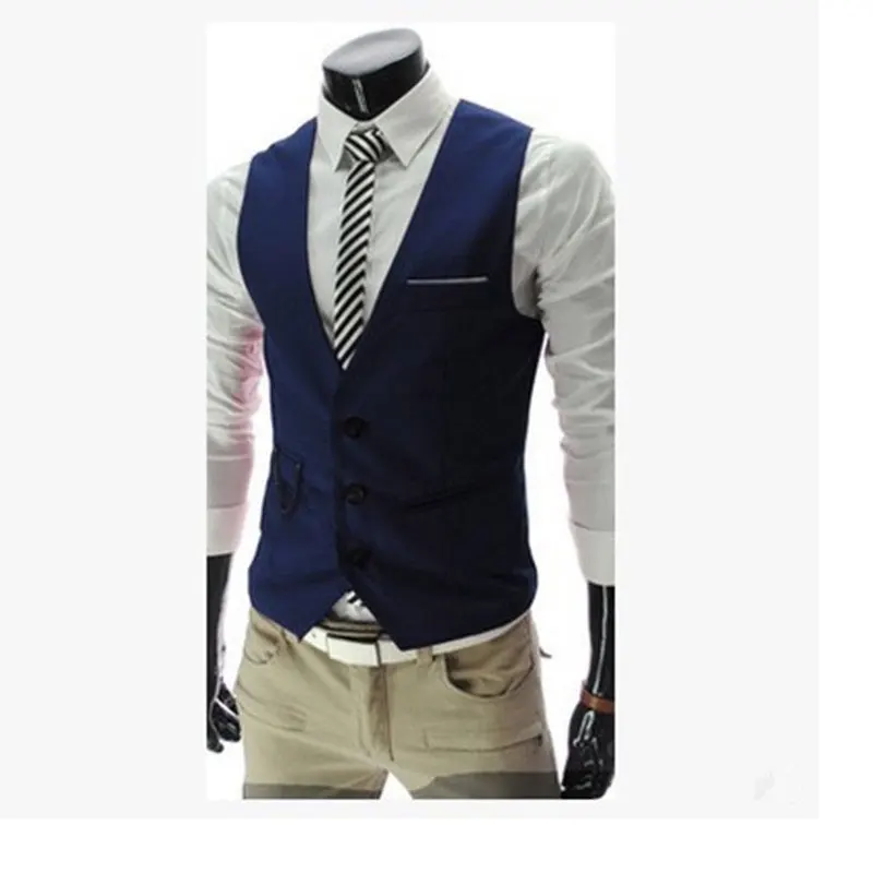 2019 новое прибытие платье жилеты для мужчин Slim Fit Мужская жилетка костюм жилет Homme