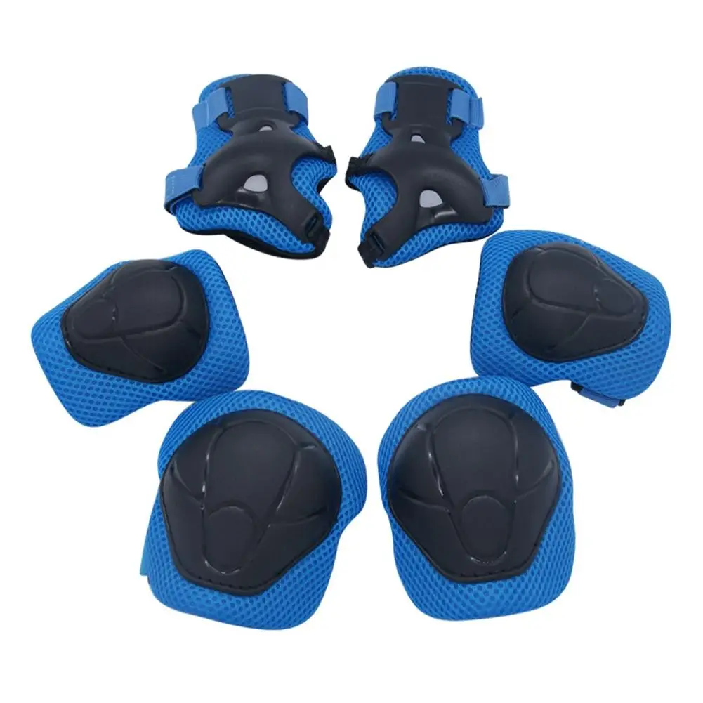 Mounchain 6pcs Kids Knee Elbow Wrist Protective Pads Sports Safety Protector Set for Rollerblade Cycling Skateboard | Спорт и
