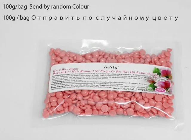 100g Beans Kbxstart инструмент для удаления волос Профессиональный воск Нагреватель Мини Спа Ручной Эпилятор парафиновый воск для тела бикини лица ног - Цвет: 100g Beans