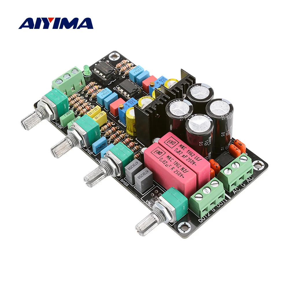AIYIMA OPA2604 AD827 NE5532 Preamlifier тональная плата Hifi усилитель предусилителя Регулировка