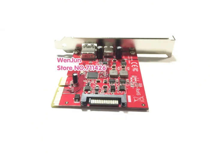 10 Гбит/с USB 3,1 Gen 2 type-A+ type-C PCI express Card PCI-E 2x к usb3.1 type A+ type C адаптер для MAC PRO OSX 10,9-10,14