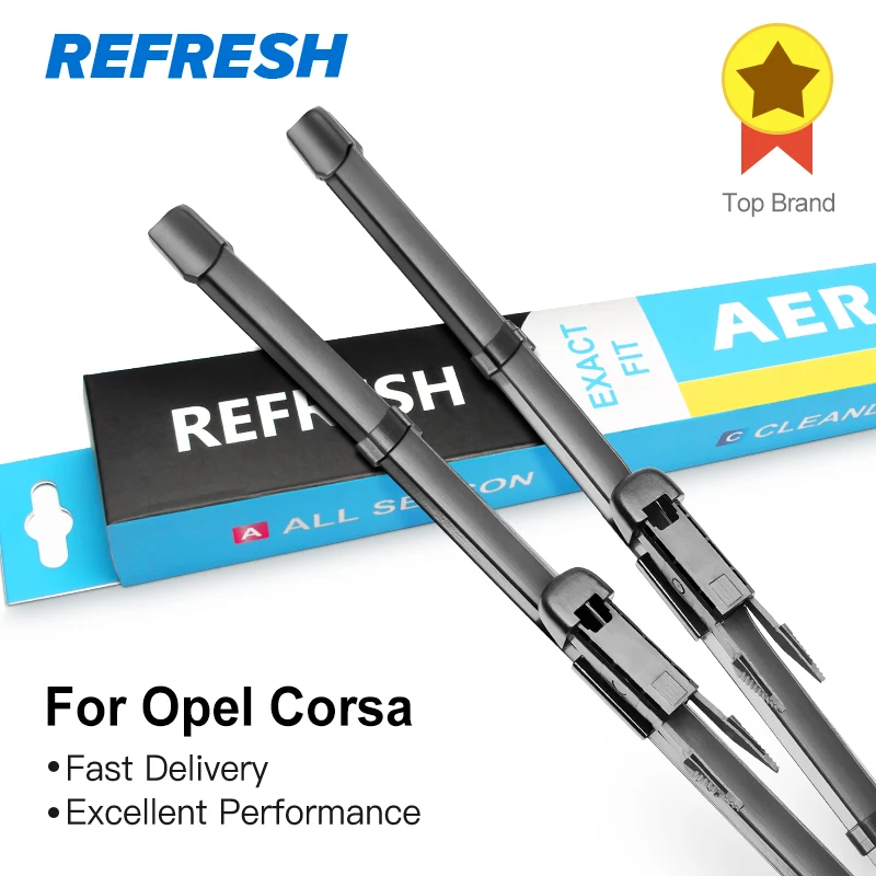 

REFRESH Wiper Blades for Opel Corsa C / Corsa D / Corsa E Exact Fit Model Year from 2000 to 2018