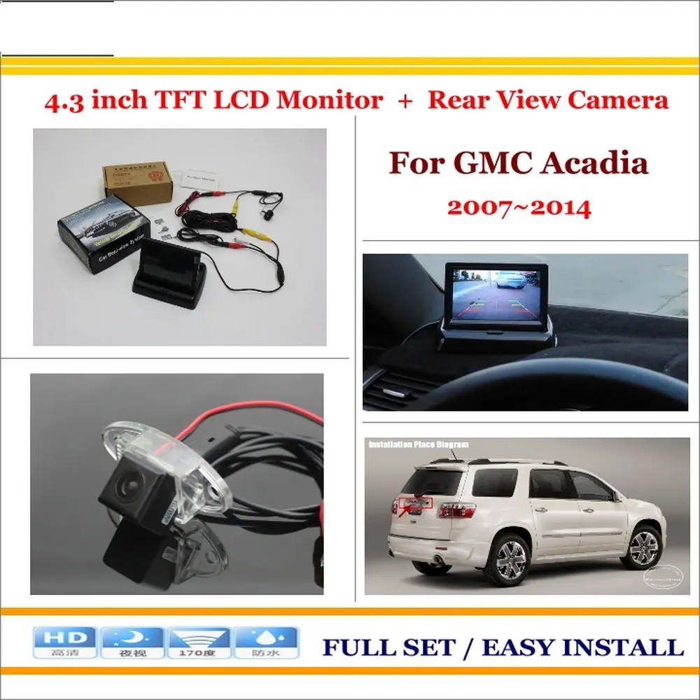4 3 &quotTFT ЖК-монитор + Автомобильная камера заднего вида = 2 в 1 автомобильная система