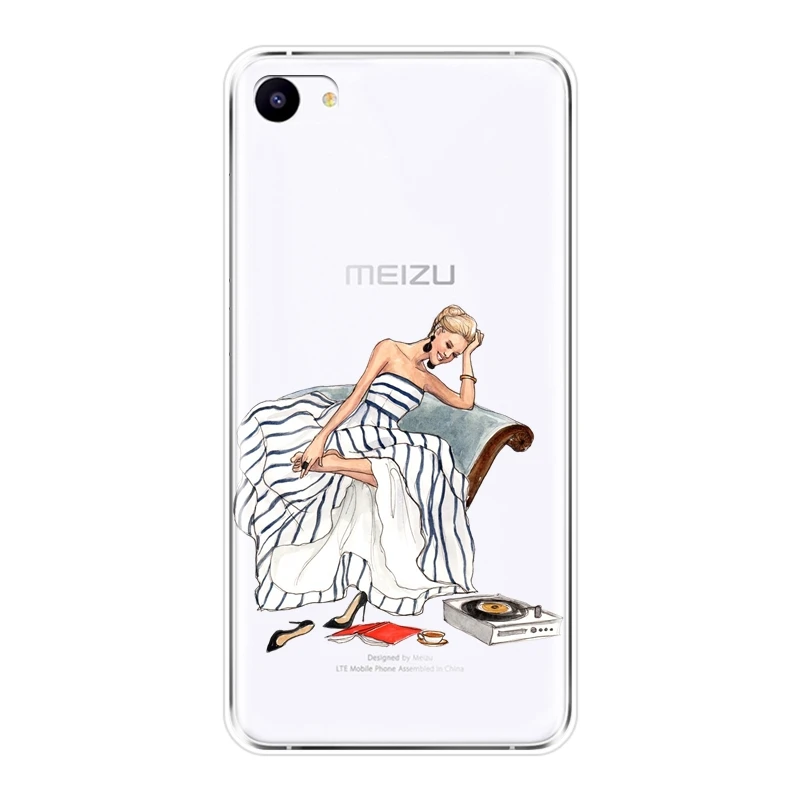 Задняя панель для Meizu Pro 6 7 Plus U10 U20 мягкий силиконовый Дорожный Чехол телефона с