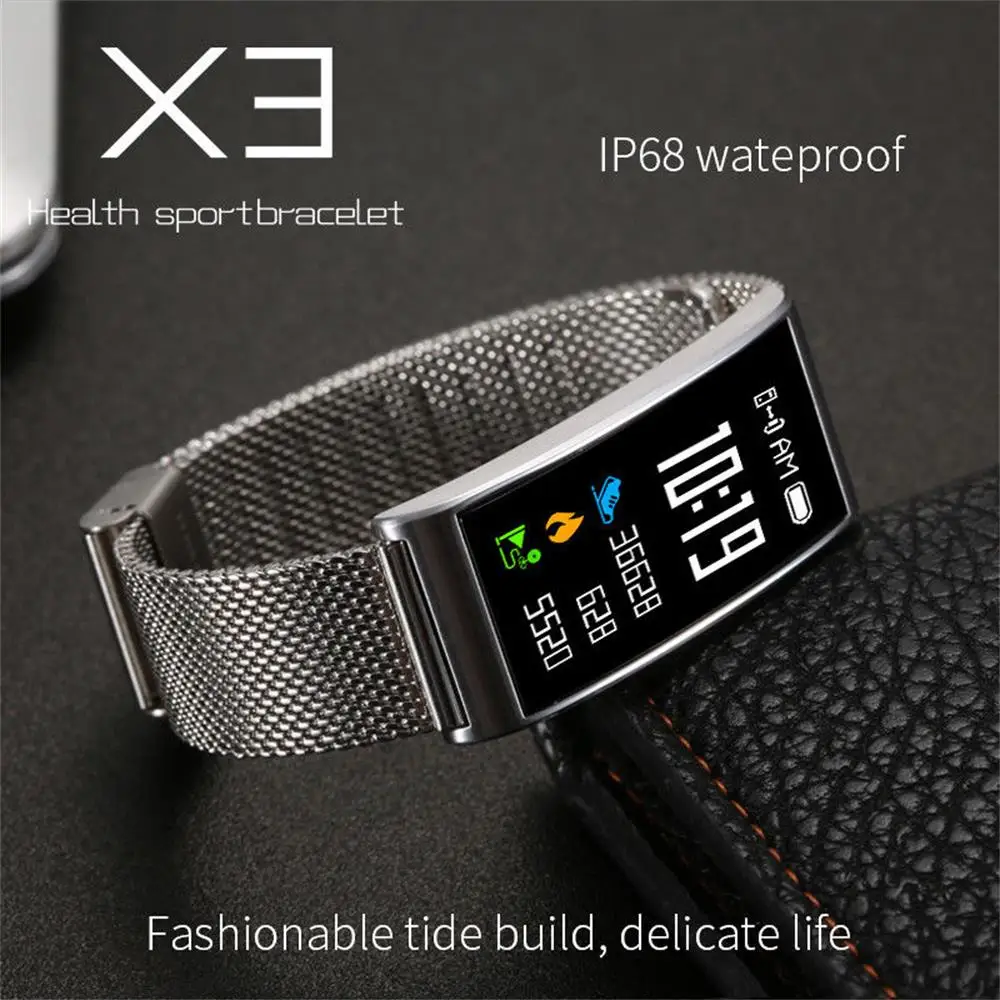 Смарт часы Timethinker X3 браслет для мужчин и женщин умные Bluetooth кровяное давление