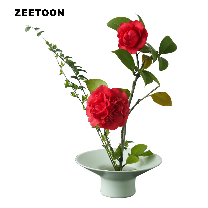 Zen Japanese Flower Pot Vase Ceramic Coarse Pottery Tea Room Kung Fu Set Arrangement Creative Vintage Home Decor New | Дом и сад
