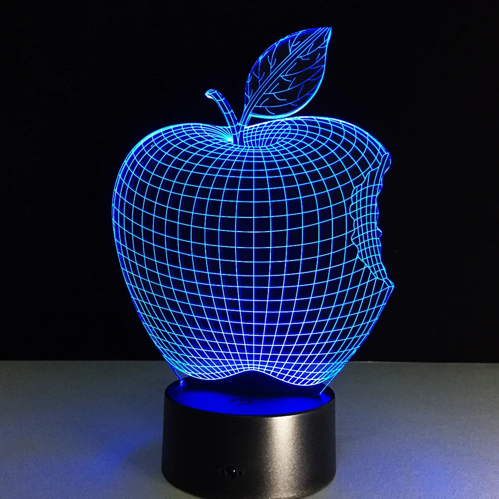 Для Apple iPhone 7 Цвет 3D настольная лампа LED акриловые видение стерео ночной