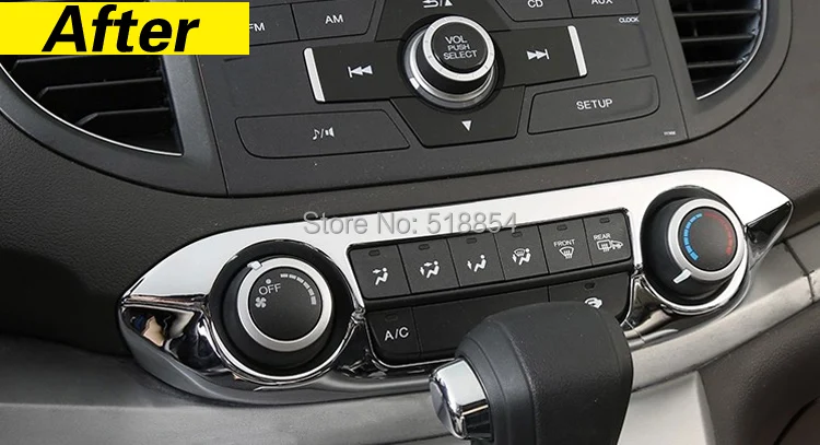 Подходит для 2012 2013 HONDA CR-V CRV CHROME/C переключатель ручка панели Крышка обрезки объемное формование аксессуары