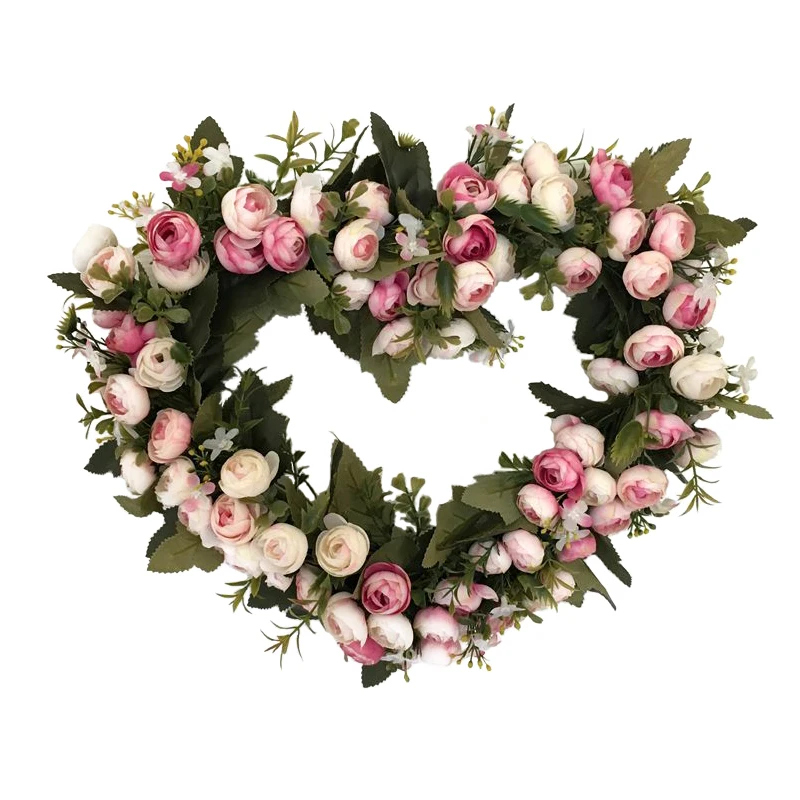 Роза в форме сердца украшение двери свадебный цветок домашний декор свадебное