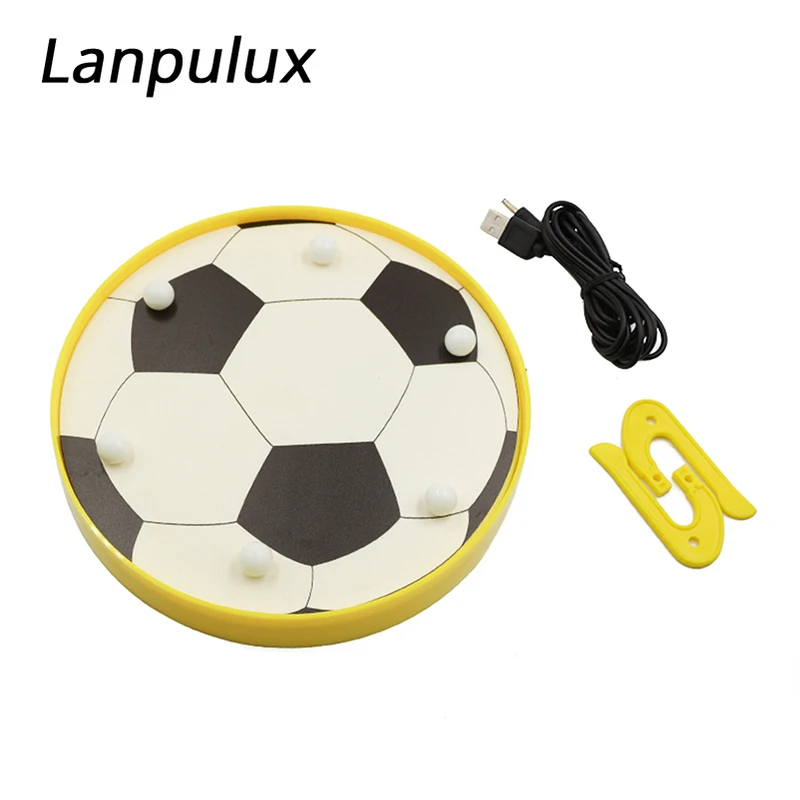 Lanpulux 3D ночные светильники для футбола украшение спальни настенный подвесной