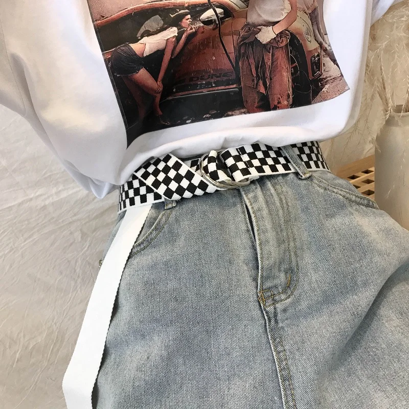 Mihoshop Ulzzang Корейская Женская мода Аксессуары черный белый хит цвет студенческий