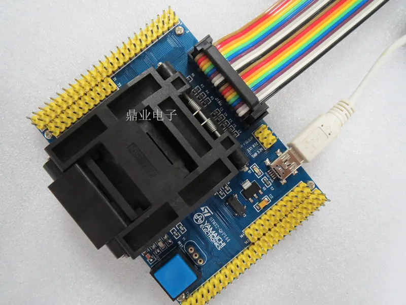 Clamshell STM32L STM32F103 LQFP144 YAMAICHI IC Burning seat Adapter testing seat Test Socket test bench in stock free shipping
